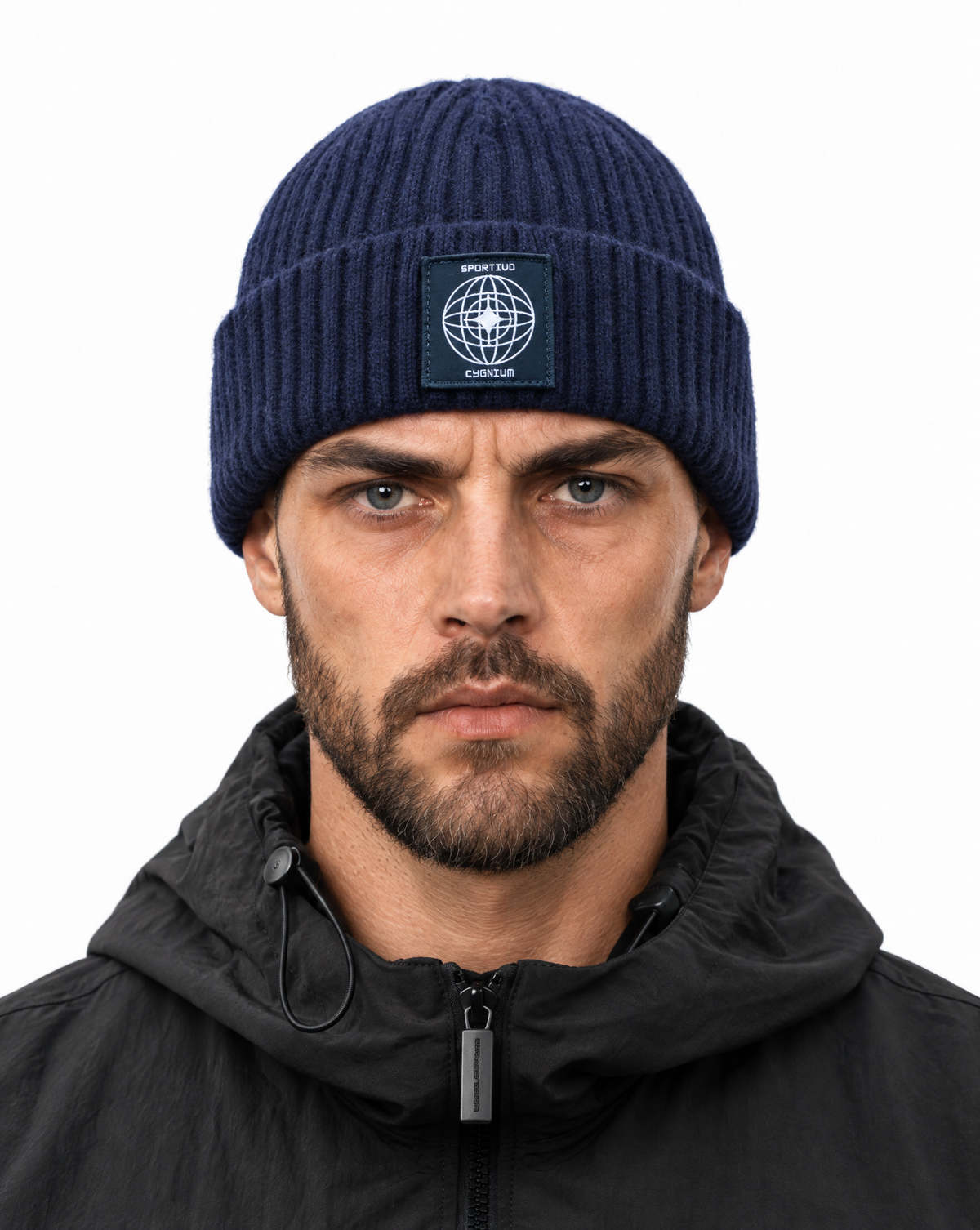 Majoris Winter Ribbed Beanie - Navy