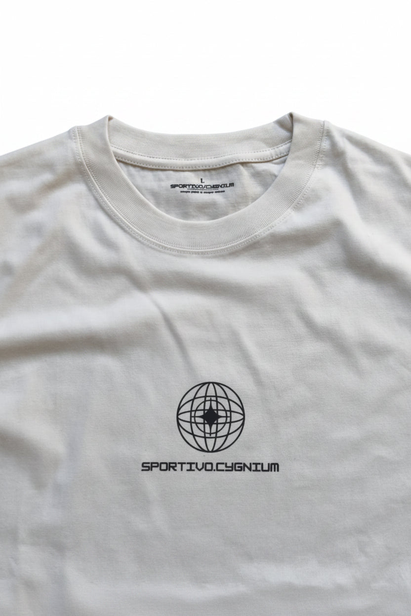 Cygni 00.1 Logo T-Shirt - Light Stone